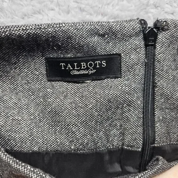 Talbots Womens Gray Skirt Suit Set Size 18 XL Wool Blend - Picture 6 of 16
